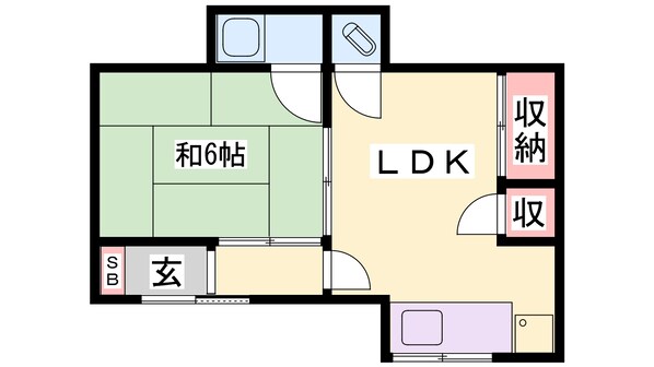 サクライアパートの物件間取画像